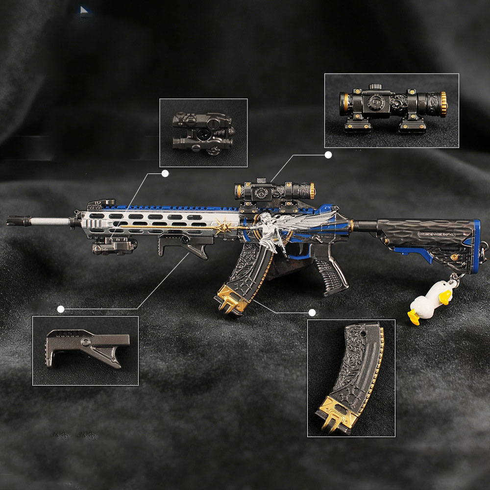 Gaming Accessories In China - 22cm 탈착식 장난감 총 열쇠고리 금속