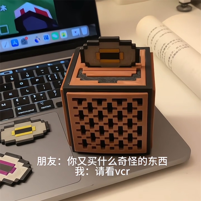 레드스톤 뮤직 박스 주크박스 픽셀 블록 모델 데스크탑  - Gaming Accessories For Room 리뷰 및 가격